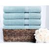 COTTON CRAFT Ultra Soft Washcloths – 12 Pack 100% Cotton Facecloths – Baby Wash Cloth Set – Absorbent Quick Dry Everyday Luxury Bathroom Kitchen Spa Gym Pool Dorm – Plush 580 GSM – 12×12 – Light Blue(Light Blue)