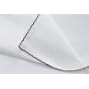 COTTON CRAFT White Dinner Napkins – Set of 12 Classic Pure Cotton Soft Cloth Napkins – Durable Washable Everyday Lunch Brunch Table Restaurant Wedding Party Gift Reusable Napkin – 17 x 17 inches(White Black)
