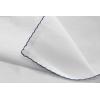 COTTON CRAFT White Dinner Napkins – Set of 12 Classic Pure Cotton Soft Cloth Napkins – Durable Washable Everyday Lunch Brunch Table Restaurant Wedding Party Gift Reusable Napkin – 17 x 17 inches(White Blue)