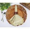 COTTON CRAFT Wood Napkin Rings – Set of 12 Handmade Chunky Octagon Dining Table Napkin Holder – Everyday Harvest Fall Thanksgiving Holiday Christmas Celebration Festive Party Gift Décor -Dark Natural