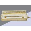 COTTON CRAFT Wooden Incense Burner Holder – Set of 2 – Solid Wood Handmade Celestial Aroma Room Freshener Fragrance Incense Sticks Burner Ash Catcher – Zen Home Décor Gift – 12x2x2 – Distressed Gold