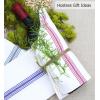 Cotton Craft – Scandia Stripe 12 Pack – Pure Cotton – Professional Commercial Restaurant Grade Kitchen Dish Tea Towel Cloth Napkins – Low Lint Sturdy Weave – Reusable – 16×28-30 Ounces – Charcoal(Charcoal Stripe)