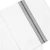 Cotton Craft – Scandia Stripe 12 Pack – Pure Cotton – Professional Commercial Restaurant Grade Kitchen Dish Tea Towel Cloth Napkins – Low Lint Sturdy Weave – Reusable – 16×28-30 Ounces – Charcoal(Charcoal Stripe)