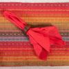 Cotton Craft Napkins, 12 Pack Oversized Dinner Napkins 20×20 Tomato, 100% Cotton, Tailored with Mitered corners and a generous hem, Napkins are 38% larger than standard size napkins(Tomato)