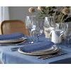 Cotton Craft Napkins, 12 Pack Oversized Dinner Napkins 20×20 Tomato, 100% Cotton, Tailored with Mitered corners and a generous hem, Napkins are 38% larger than standard size napkins(Blue – Fringe)