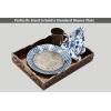 Hand Carved Wooden Serving Tray – Decorative Breakfast Tray with Handles – Rustic Wooden Food Tray with Intricate Detail – Unique Furnishing Accent – Natural Finish – 17 x 13 x 2.5 Inch – COTTON CRAFT(Natural)