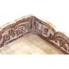 Hand Carved Wooden Serving Tray – Decorative Breakfast Tray with Handles – Rustic Wooden Food Tray with Intricate Detail – Unique Furnishing Accent – Natural Finish – 17 x 13 x 2.5 Inch – COTTON CRAFT(White Wash)