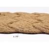 IRONGATE – Natural Jute Rope Woven Doormat – Set of 2-18×30-100% All Natural Fibers Nautical Mat – Classic Interwoven Rope Design Entryway Doormat(Rope- Natural)