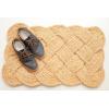 IRONGATE – Natural Jute Rope Woven Doormat – Set of 2-18×30-100% All Natural Fibers Nautical Mat – Classic Interwoven Rope Design Entryway Doormat(Rope- Natural)