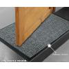 IRONGATE Front Doormat – 2 Pack Indoor Outdoor Welcome Mat – Low Profile Front Door Mat – Durable Rubber Backed Non Slip Floor Mat – High Traffic Area Entryway Mat – Easy Clean – 18 x 30 – Black Grey