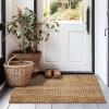 IRONGATE Jute Handspun Area Rug – Premium Jute Handwoven Reversible Chunky Textured Tan Beige Neutral Throw Accent Rug Carpet – Rustic Farmhouse Living Room Bedroom Den Study Décor -24″ x 36″ Natural(Natural)