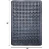 IRONGATE- Prep Set of 2 Heavy Duty Anti-Fatigue Rubber Bubble Restaurant Mats, 2′ x 3′ Feet, Black