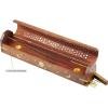 Sheesham Wood Incense Burner Holder – Set of 2 Coffin Style Sun Moon Inlay Handmade Aromatherapy Room Freshener Fragrance Cone Incense Stick Burner Ash Catcher – Zen Home Gift – 12x2x2 – COTTON CRAFT(Natural – Sun & Moon Inlays)