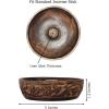 Sheesham Wood Incense Burner Holder – Set of 2 Coffin Style Sun Moon Inlay Handmade Aromatherapy Room Freshener Fragrance Cone Incense Stick Burner Ash Catcher – Zen Home Gift – 12x2x2 – COTTON CRAFT(Natural)