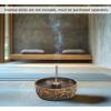 Sheesham Wood Incense Burner Holder – Set of 2 Coffin Style Sun Moon Inlay Handmade Aromatherapy Room Freshener Fragrance Cone Incense Stick Burner Ash Catcher – Zen Home Gift – 12x2x2 – COTTON CRAFT(Natural)