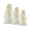 COTTON CRAFT – 6 Pack – Cotton Muslin Grocery Storage Bags – 100% Natural Cotton – No Chemicals or Dyes used – Three Useful Sizes – 12×15, 10×10, 8×10(12×15- 10×10- 8×10 Inches (6 Pack))