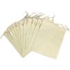 COTTON CRAFT – 6 Pack – Cotton Muslin Grocery Storage Bags – 100% Natural Cotton – No Chemicals or Dyes used – Three Useful Sizes – 12×15, 10×10, 8×10(5 x 7 Inches (12 Pack))