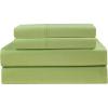 COTTON CRAFT – Ultra-Soft 400-Thread-Count Queen Size Sheet Set in Sage, Premium 100% Pure Combed Cotton, 4-Piece Sateen Bedding Set with 1 Deep-Pocket Fitted Sheet, 1 Flat Sheet & 2 Pillowcases