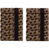 COTTON CRAFT 6 Piece Towel Set – Animal Print Leopard Cheetah Africa Safari 100% Cotton Jacquard 2 Bath Towel, 2 Hand Towel, 2 Washcloth Soft Absorbent Luxury Decorative Guest Towel Bathroom Towel Set(12 Pack Washcloth)