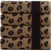 COTTON CRAFT 6 Piece Towel Set – Animal Print Leopard Cheetah Africa Safari 100% Cotton Jacquard 2 Bath Towel, 2 Hand Towel, 2 Washcloth Soft Absorbent Luxury Decorative Guest Towel Bathroom Towel Set(4 Pack Hand Towel)