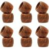 COTTON CRAFT Carved Leaves Handmade Wood Dining Table Napkin Rings – Set of 12 – Halloween Harvest Autumn Fall Thanksgiving Holiday Christmas Xmas Celebration Festive Party Gift Décor – Natural