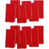 COTTON CRAFT Christmas Holiday Napkins -12 Pack – Cotton Cloth Table Napkins – Reusable Washable – Lunch Dinner Party Celebration Decorative Napkin Festive Gift Bag -17×17 White & Metallic Gold Stripe(Red Gold Lace)