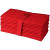 COTTON CRAFT Christmas Red Napkins -12 Pack 100% Cotton Dinner Napkins – All Year Xmas Fall Thanksgiving Celebration Party Gift Holiday Table Napkin – Soft Washable Reusable Cloth Napkin -18×18(Christmas Red)