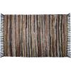 COTTON CRAFT Cotton Chindi Rag Rug – 2 Pack – Boho Farmhouse Rustic Area Accent Throw Rug – Handwoven Reversible Natural Recycled Yarn – Living Room Den Study Home Décor Gift -20 x 32 in – Multi Color(Tan Multi – 1 Pack)