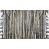 COTTON CRAFT Cotton Chindi Rag Rug – 2 Pack – Boho Farmhouse Rustic Area Accent Throw Rug – Handwoven Reversible Natural Recycled Yarn – Living Room Den Study Home Décor Gift -20 x 32 in – Multi Color(Grey Ivory Multi – 1 Pack)