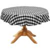 COTTON CRAFT Countryside Classic Gingham Buffalo Check Plaid Tablecloth- Premium Cotton- Halloween Harvest Autumn Fall Thanksgiving Holiday Christmas Xmas Dining Celebration Festive Party – 60×120 Red(Black and White)
