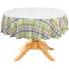 COTTON CRAFT Countryside Classic Gingham Buffalo Check Plaid Tablecloth- Premium Cotton- Halloween Harvest Autumn Fall Thanksgiving Holiday Christmas Xmas Dining Celebration Festive Party – 60×120 Red(Yellow Multi)