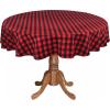 COTTON CRAFT Countryside Classic Gingham Buffalo Check Plaid Tablecloth- Premium Cotton- Halloween Harvest Autumn Fall Thanksgiving Holiday Christmas Xmas Dining Celebration Festive Party – 60×120 Red(Red Black)
