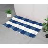 COTTON CRAFT Countryside Set of 2 Pure Cotton Buffalo Check Accent Rugs, 2′ X 3′, Navy Blue