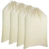 COTTON CRAFT Extra Large Laundry Bags – Heavy Duty Cotton Canvas Drawstring Closure Washable Laundry Bag – Back to School Travel College Dorm Basket Hamper Liner Toys Clothes Organizer Sack -XL 28×36(Laundry Bag / 4 Pack)