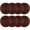 COTTON CRAFT Glitz Beaded Coasters – Set of 8 Handmade Bar Drink Tabletop Protection Coasters – Halloween Harvest Autumn Fall Thanksgiving Holiday Christmas Xmas Party – 4 inches Round – Brown(Brown)