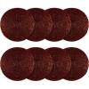 COTTON CRAFT Glitz Handmade Beaded Bar Drink Tabletop Protection Coasters – Set of 8 – Halloween Harvest Autumn Fall Thanksgiving Holiday Christmas Xmas Celebration Festive Party – 4 in Round – Silver(Burgundy)