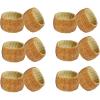 imageCOTTON CRAFT Glitz Handmade Beaded Dining Table Napkin Rings  Set of 12  Halloween Harvest Autumn Fall Thanksgiving Holiday Christmas Xmas Celebration Festive Party Gift Dcor  GoldChampange