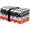 COTTON CRAFT Harvest Plaid Cloth Napkin – Set of 12 Pure Cotton Dinner Napkins – Everyday Fall Halloween Thanksgiving Holiday Party Table Napkin Gift – Reusable Napkin – 17×17 – Rust Orange Multi(Multicolor Assorted)