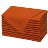 COTTON CRAFT Harvest Plaid Cloth Napkin – Set of 12 Pure Cotton Dinner Napkins – Everyday Fall Halloween Thanksgiving Holiday Party Table Napkin Gift – Reusable Napkin – 17×17 – Rust Orange Multi(Pumpkin Spice)