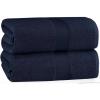 COTTON CRAFT Hooded Hotel Towel – Oversized Extra Large 40 x 80 – Heavyweight 700 GSM Towel with Hood for Adults – 100% Cotton Ringspun Terry Pool Beach Bath Sheet Wrap – Soft Plush Absorbent – Blue(Navy – 2 Pack Bath Sheet)
