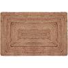 COTTON CRAFT Jute Chindi Braid Rag Rug – Boho Farmhouse Rustic Area Accent Throw Rug – Handwoven Reversible Natural Recycled Cotton – Living Room Den Study Home Décor Gift – 4 Feet Round – Multi Color(2′ x 3′ (Rectangular))
