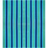 COTTON CRAFT Oversized Extra Wide XL Beach Blanket Towel for Two – 58×68-100% Cotton Velour – Big & Huge – Pool Picnic Bath Jacquard Thick Plush Super Soft Luxury – 450 GSM – Summer Trellis Pool Blue(Cabana Stripe – Blue)