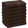 COTTON CRAFT Simplicity Bath Towel Set – 7 Pack Lightweight Absorbent Soft 100% Cotton Bath Towel – Everyday Quick Dry Luxury Hotel Spa Gym Shower Beach Pool Camp Travel Dorm Towel – 27×52 – Chocolate(Chocolate)