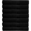 COTTON CRAFT Simplicity Bath Towel Set – 7 Pack Lightweight Absorbent Soft 100% Cotton Bath Towel – Everyday Quick Dry Luxury Hotel Spa Gym Shower Beach Pool Camp Travel Dorm Towel – 27×52 – Chocolate(Black)