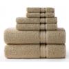 COTTON CRAFT Ultra Soft 6 Piece Towel Set – 2 Oversized Large Bath Towels,2 Hand Towels,2 Washcloths – Absorbent Quick Dry Everyday Luxury Hotel Bathroom Spa Gym Shower Pool Travel -100% Cotton- Black(Linen)