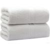 COTTON CRAFT Ultra Soft Bath Sheets – 2 Pack – 35 x 70 – Absorbent Quick Dry Everyday Luxury Hotel Bathroom Spa Gym Shower Beach Pool Travel Dorm -100% Ringspun Cotton – 580 GSM – Easy Care – Burgundy(White – Bath Sheet)