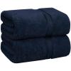COTTON CRAFT Ultra Soft Bath Sheets – 2 Pack – 35 x 70 – Absorbent Quick Dry Everyday Luxury Hotel Bathroom Spa Gym Shower Beach Pool Travel Dorm -100% Ringspun Cotton – 580 GSM – Easy Care – Burgundy(Navy Blue)