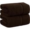 COTTON CRAFT Ultra Soft Bath Sheets – 2 Pack – 35 x 70 – Absorbent Quick Dry Everyday Luxury Hotel Bathroom Spa Gym Shower Beach Pool Travel Dorm -100% Ringspun Cotton – 580 GSM – Easy Care – Burgundy(Chocolate – Bath Sheet)