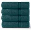 COTTON CRAFT Ultra Soft Washcloths – 12 Pack 100% Cotton Facecloths – Baby Wash Cloth Set – Absorbent Quick Dry Everyday Luxury Bathroom Kitchen Spa Gym Pool Dorm – Plush 580 GSM – 12×12 – Light Blue(Teal)
