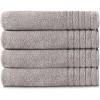 COTTON CRAFT Ultra Soft Washcloths – 12 Pack 100% Cotton Facecloths – Baby Wash Cloth Set – Absorbent Quick Dry Everyday Luxury Bathroom Kitchen Spa Gym Pool Dorm – Plush 580 GSM – 12×12 – Light Blue(Light Grey)